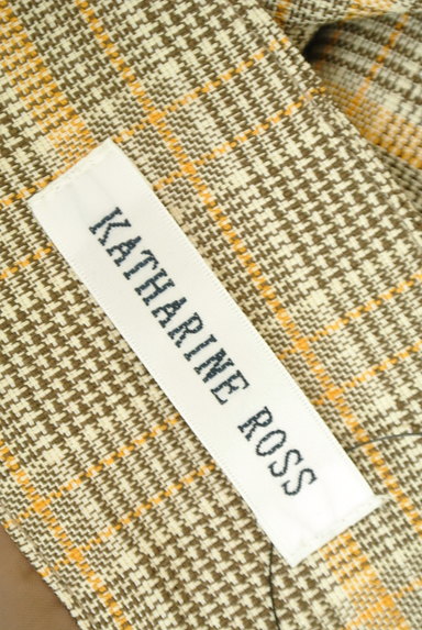 KATHARINE ROSS（キャサリンロス）の古着「ハイウエストチェック柄ワイドパンツ（パンツ）」大画像６へ