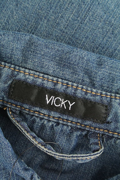 VICKY（ビッキー）の古着「袖切替ダンガリーシャツ（カジュアルシャツ）」大画像６へ