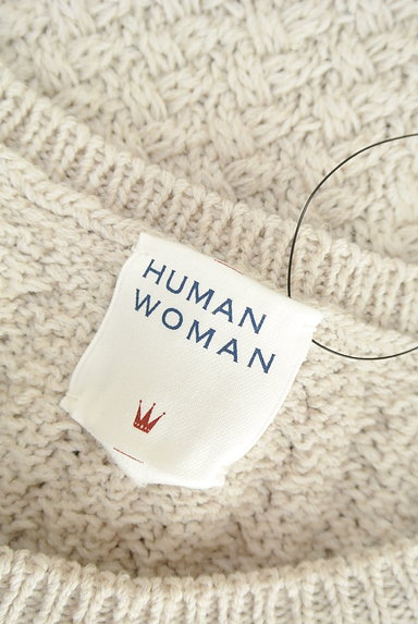 HUMAN WOMAN（ヒューマンウーマン）の古着「レトロ編みニットベスト（ベスト・ジレ）」大画像６へ
