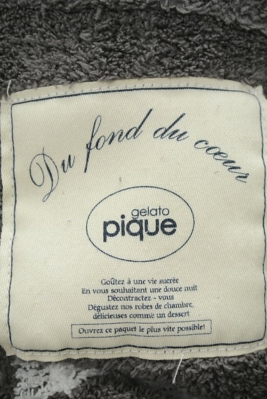 gelato pique（ジェラートピケ）の古着「モコモコフード付き長袖ロゴワンピース（スウェット・パーカー）」大画像６へ