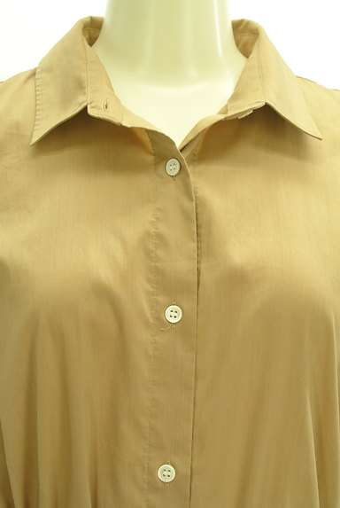 la.f...（ラエフ）の古着「ウエストリボン微光沢ロングシャツ（カジュアルシャツ）」大画像４へ