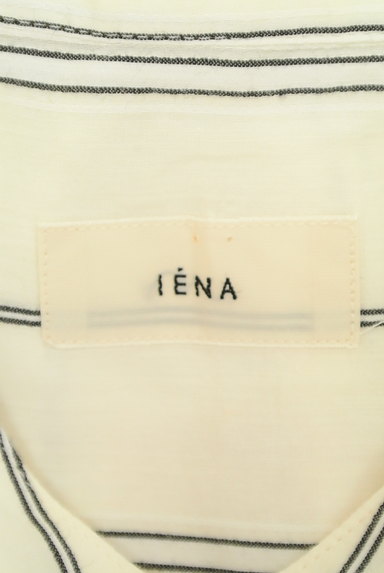 IENA（イエナ）の古着「バンドカラーストライプ柄シャツ（ブラウス）」大画像６へ