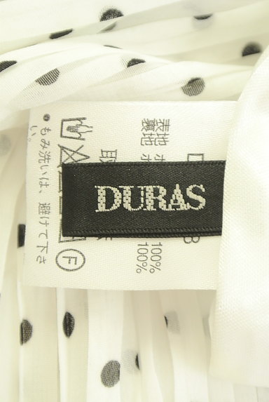 DURAS（デュラス）の古着「ドット柄プリーツシフォンスカート（ロングスカート・マキシスカート）」大画像６へ