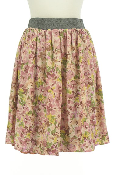 Rouge vif La cle（ルージュヴィフラクレ）の古着「花柄×プリーツフレアスカート（スカート）」大画像１へ