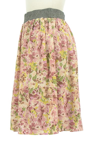 Rouge vif La cle（ルージュヴィフラクレ）の古着「花柄×プリーツフレアスカート（スカート）」大画像３へ
