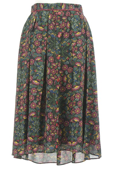 Jocomomola（ホコモモラ）の古着「小花柄ミモレシフォンスカート（スカート）」大画像１へ