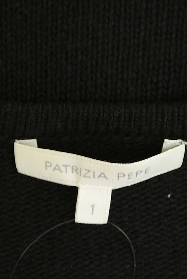 PATRIZIA PEPE（パトリッツィアペペ）の古着「スタッズ＆エコレザーニットワンピース（ワンピース・チュニック）」大画像６へ