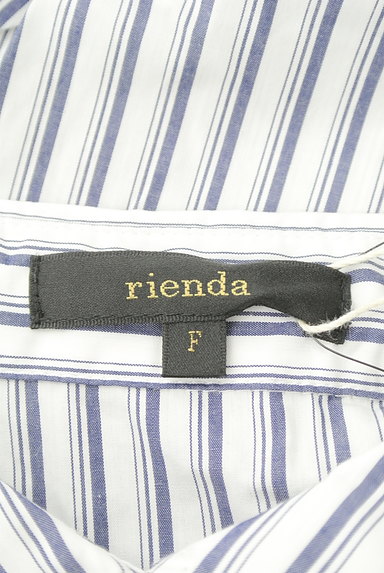 rienda（リエンダ）の古着「ストライプ柄バックタックワイドシャツ（カジュアルシャツ）」大画像６へ