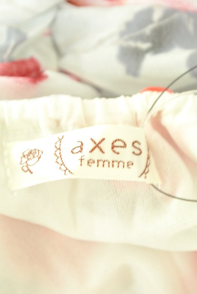 axes femme（アクシーズファム）の古着「バックリボン花柄シフォンカットソー（カットソー・プルオーバー）」大画像６へ