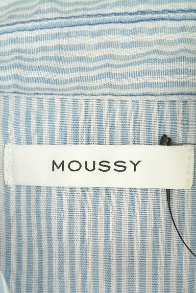 MOUSSY（マウジー）の古着「ストライプ柄コットンシャツ（カジュアルシャツ）」大画像６へ