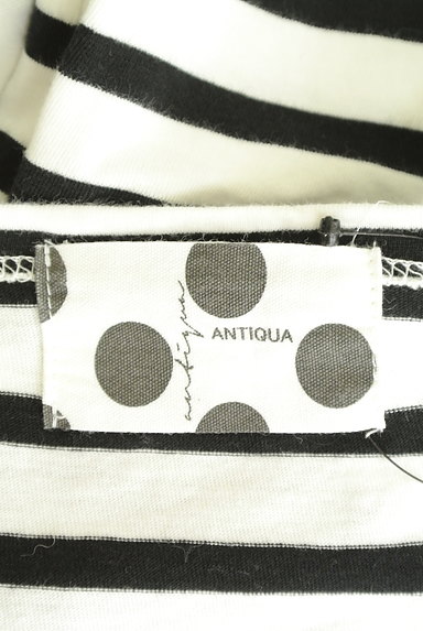 antiqua（アンティカ）の古着「ドロップショルダーボーダーカットソー（カットソー・プルオーバー）」大画像６へ