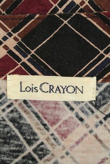 Lois CRAYON（ロイスクレヨン）の古着「サイドリボンチェック柄カットソー（Ｔシャツ）」大画像６へ