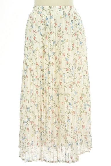WILLSELECTION（ウィルセレクション）の古着「花柄シフォンプリーツスカート（ロングスカート・マキシスカート）」大画像１へ