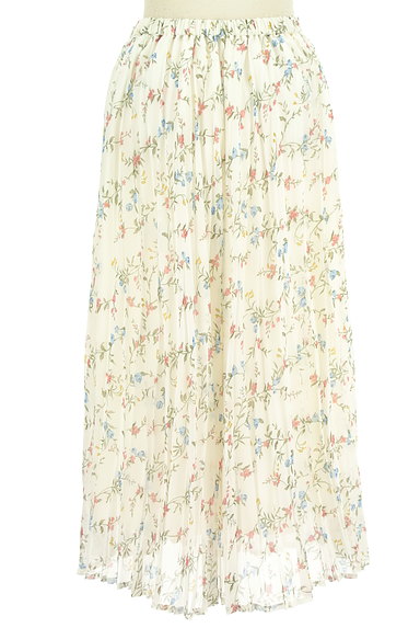 WILLSELECTION（ウィルセレクション）の古着「花柄シフォンプリーツスカート（ロングスカート・マキシスカート）」大画像２へ