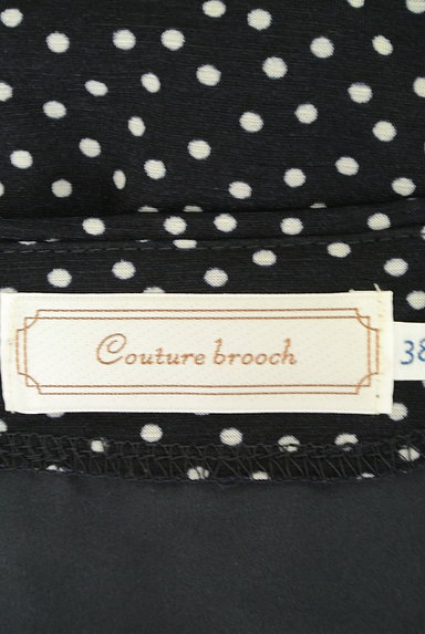 Couture Brooch（クチュールブローチ）の古着「袖リボンドット柄ワンピース（ワンピース・チュニック）」大画像６へ