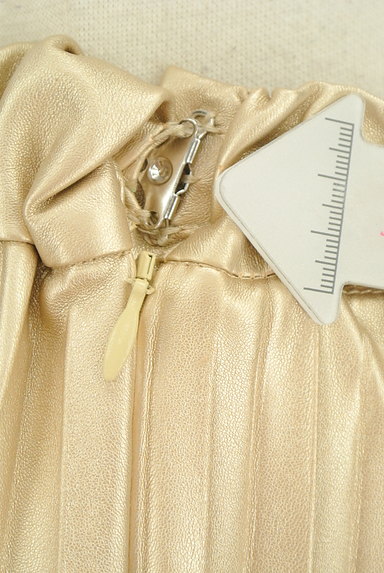 OSMOSIS（オズモーシス）の古着「ミモレ丈ゴールドエコレザースカート（ロングスカート・マキシスカート）」大画像５へ