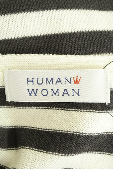 HUMAN WOMAN（ヒューマンウーマン）の古着「マリンマークボーダーニット（ニット）」大画像６へ