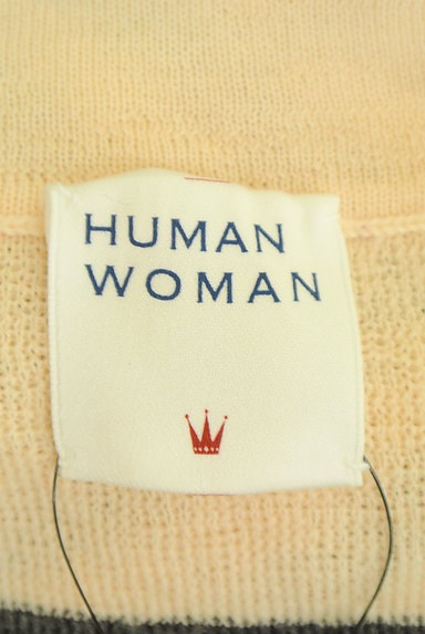 HUMAN WOMAN（ヒューマンウーマン）の古着「ボーダーニット（カットソー・プルオーバー）」大画像６へ