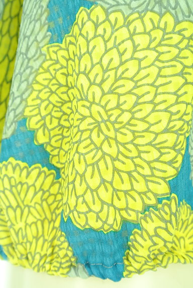 Sally Scott（サリースコット）の古着「花柄カラーシフォンカットソー（カットソー・プルオーバー）」大画像５へ