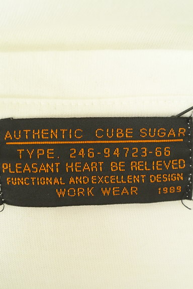 CUBE SUGAR（キューブシュガー）の古着「刺繍入り七分袖チュールカットソー（カットソー・プルオーバー）」大画像６へ