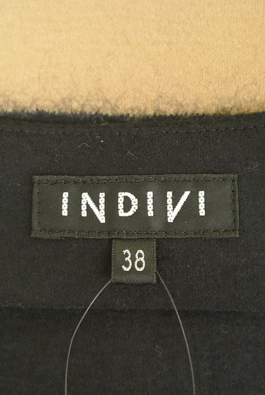 INDIVI（インディヴィ）の古着「ウールボーダーワンピース（ワンピース・チュニック）」大画像６へ