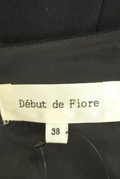 Debut de Fiore by LAISSE PASSE（デビュー・ド・フィオレ）の古着「膝下丈刺繍レースウールワンピース（ワンピース・チュニック）」大画像６へ