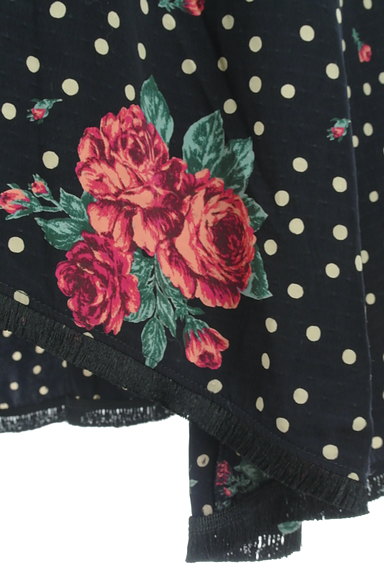 Lily Brown（リリーブラウン）の古着「ドットと薔薇のロングスカート（ロングスカート・マキシスカート）」大画像５へ