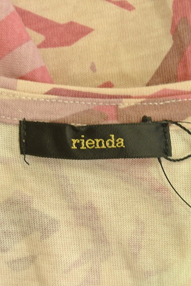 rienda（リエンダ）の古着「ローズニュアンス柄ワンピース（カットソー・プルオーバー）」大画像６へ