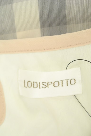 LODISPOTTO（ロディスポット）の古着「スカラップ襟チェック柄シフォンカットソー（カットソー・プルオーバー）」大画像６へ