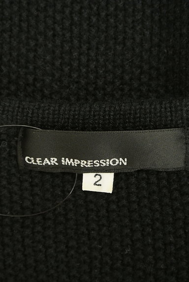 CLEAR IMPRESSION（クリアインプレッション）の古着「ラメ刺繍襟膝上丈ニットワンピース（ワンピース・チュニック）」大画像６へ