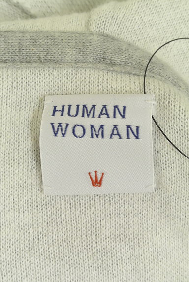 HUMAN WOMAN（ヒューマンウーマン）の古着「ジップアップニットパーカー（スウェット・パーカー）」大画像６へ