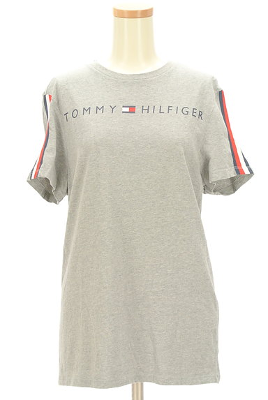 TOMMY HILFIGER（トミーヒルフィガー）の古着「袖ラインロゴＴシャツ（Ｔシャツ）」大画像１へ