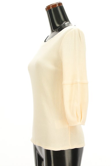 Couture Brooch（クチュールブローチ）の古着「バイカラースカラップ七分袖ニット（ニット）」大画像３へ