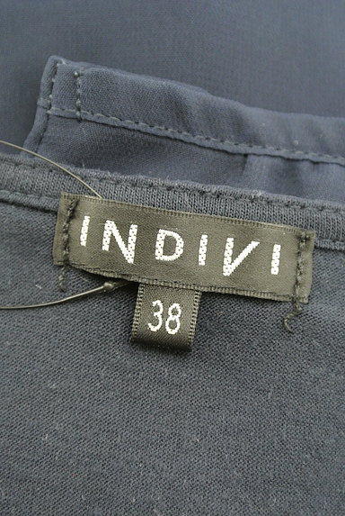 INDIVI（インディヴィ）の古着「シアー七分袖装飾カットソー（カットソー・プルオーバー）」大画像６へ