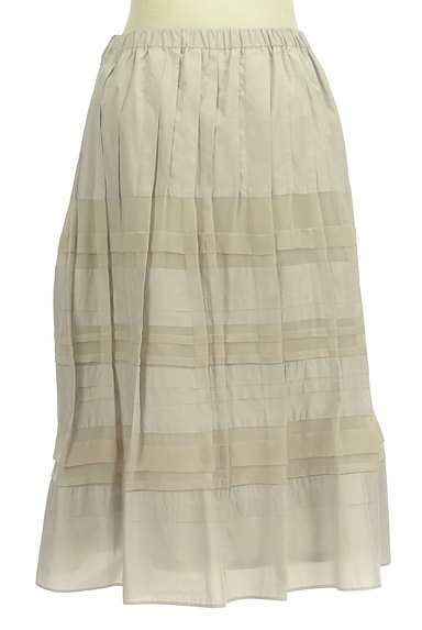 HIROKO BIS（ヒロコビス）の古着「微光沢×シフォンティアードスカート（ロングスカート・マキシスカート）」大画像２へ