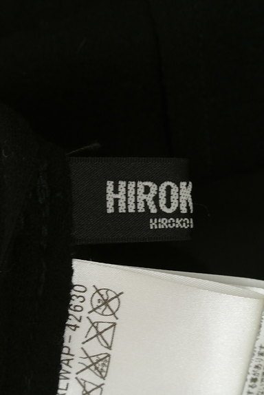 HIROKO BIS（ヒロコビス）の古着「ウール×レザー切替ノーカラージャケット（ジャケット）」大画像６へ