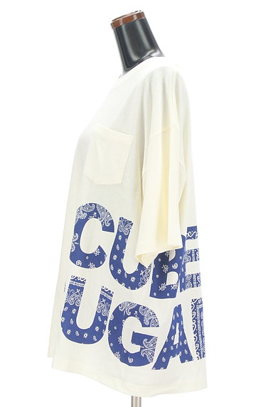 CUBE SUGAR（キューブシュガー）の古着「ペイズリー柄ロゴTシャツ（Ｔシャツ）」大画像３へ