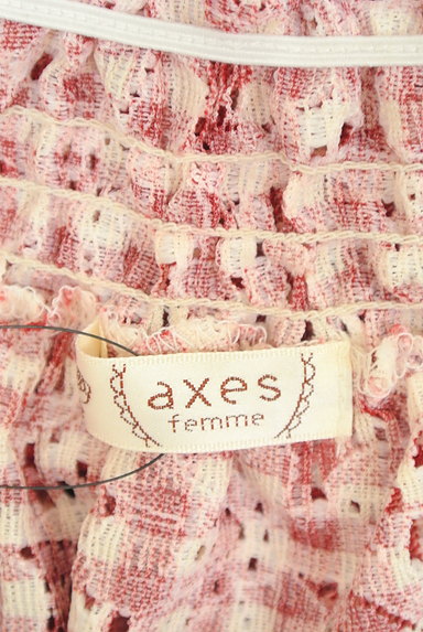 axes femme（アクシーズファム）の古着「サイドレースアップチェック柄カットソー（カットソー・プルオーバー）」大画像６へ