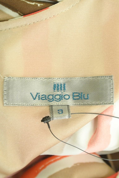 Viaggio Blu（ビアッジョブルー）の古着「膝下丈ベルト付きストライプ柄ワンピ（ワンピース・チュニック）」大画像６へ