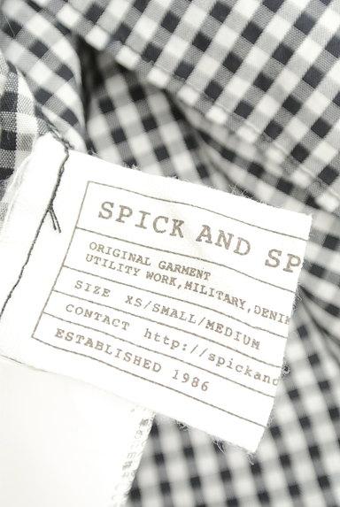 Spick and Span（スピック＆スパン）の古着「ボリューム袖チェック柄カットソー（カットソー・プルオーバー）」大画像６へ