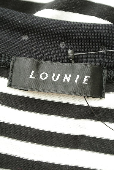 LOUNIE（ルーニィ）の古着「サイドドロストリボンボーダーカットソー（カットソー・プルオーバー）」大画像６へ