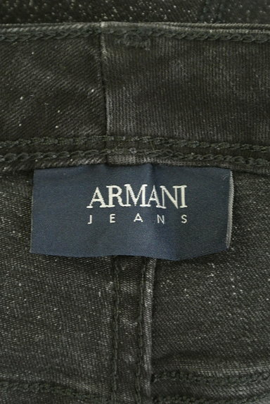ARMANI（アルマーニ）の古着「ミスト加工黒スキニーデニム（デニムパンツ）」大画像６へ