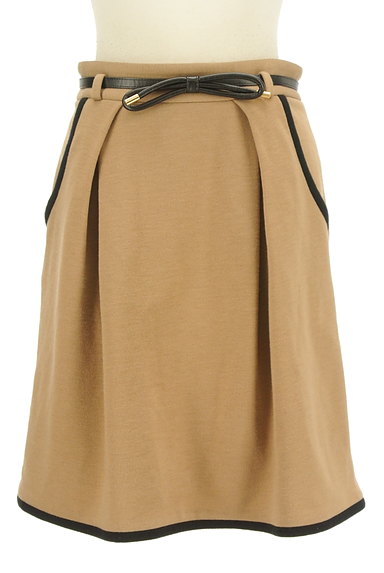 STRAWBERRY-FIELDS（ストロベリーフィールズ）の古着「リボンベルト付きミディ丈スカート（スカート）」大画像１へ