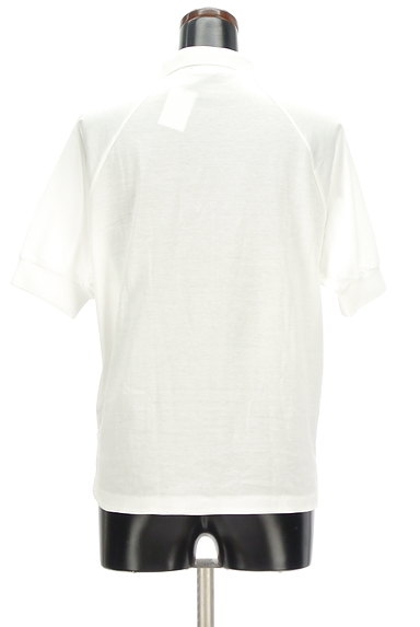 INED（イネド）の古着「シンプル白のポロシャツ（ポロシャツ）」大画像２へ
