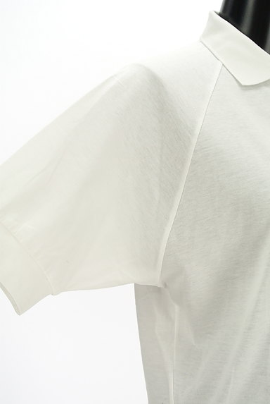 INED（イネド）の古着「シンプル白のポロシャツ（ポロシャツ）」大画像５へ