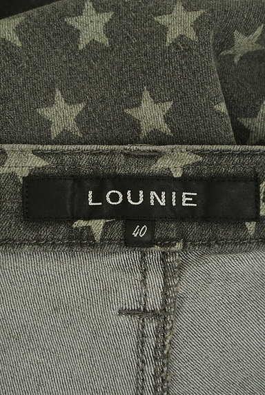 LOUNIE（ルーニィ）の古着「星柄ストレッチストレートジーンズ（デニムパンツ）」大画像６へ