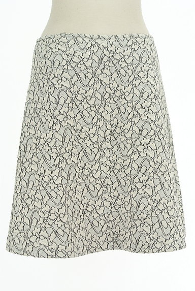BCBG MaxAzria（ビーシービージーマックスアズリア）の古着「凹凸花柄織地膝上丈フレアスカート（スカート）」大画像２へ