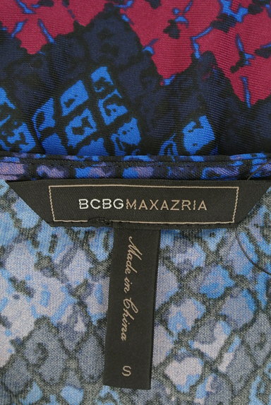 BCBG MaxAzria（ビーシービージーマックスアズリア）の古着「ウエストリボンカラフルワンピース（ワンピース・チュニック）」大画像６へ