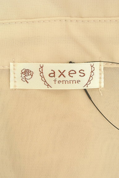 axes femme（アクシーズファム）の古着「フリル＆レースのシアーシャツ（ブラウス）」大画像６へ