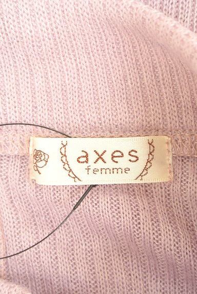 axes femme（アクシーズファム）の古着「ちょこんと薔薇＆レースリブニット（ニット）」大画像６へ